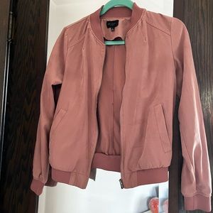 Blush Pink Utility/Bomber Jacket